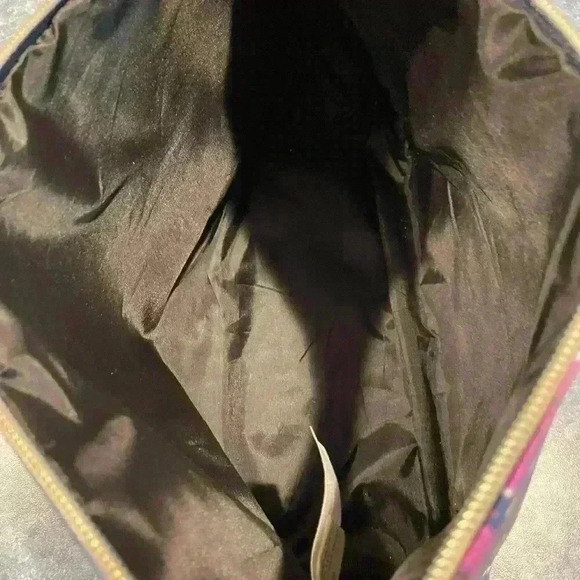 Jones NY Signature Cosmetic Bag Multicolor Floral Design Travel Work Zip Makeup - Picture 4 of 6